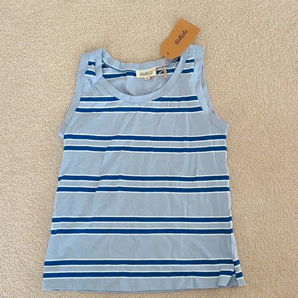 Listicle Striped Tank Medium